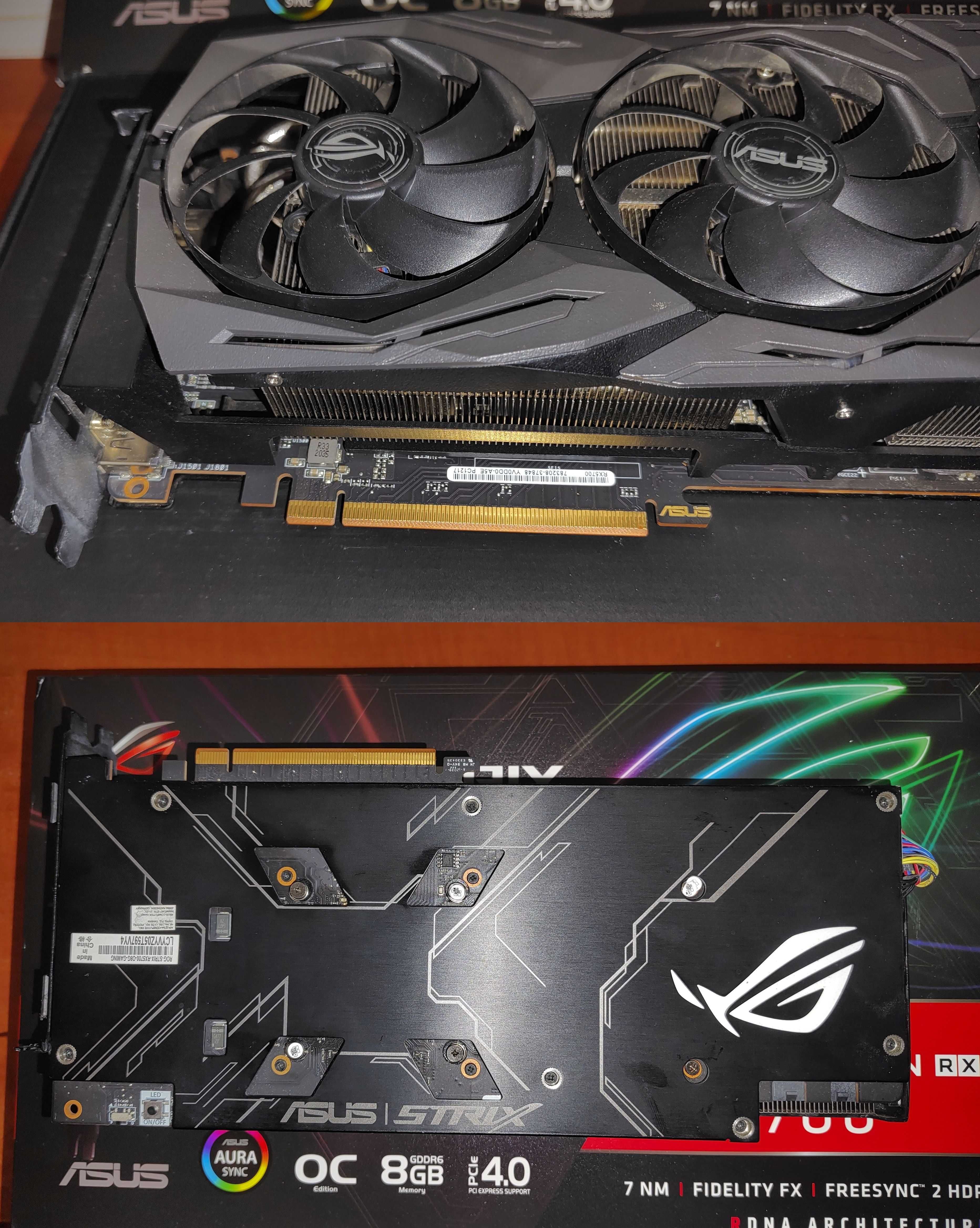 ASUS ROG Strix Radeon RX 5700 OC karta graficzna dla graczy 8 GB GDDR6