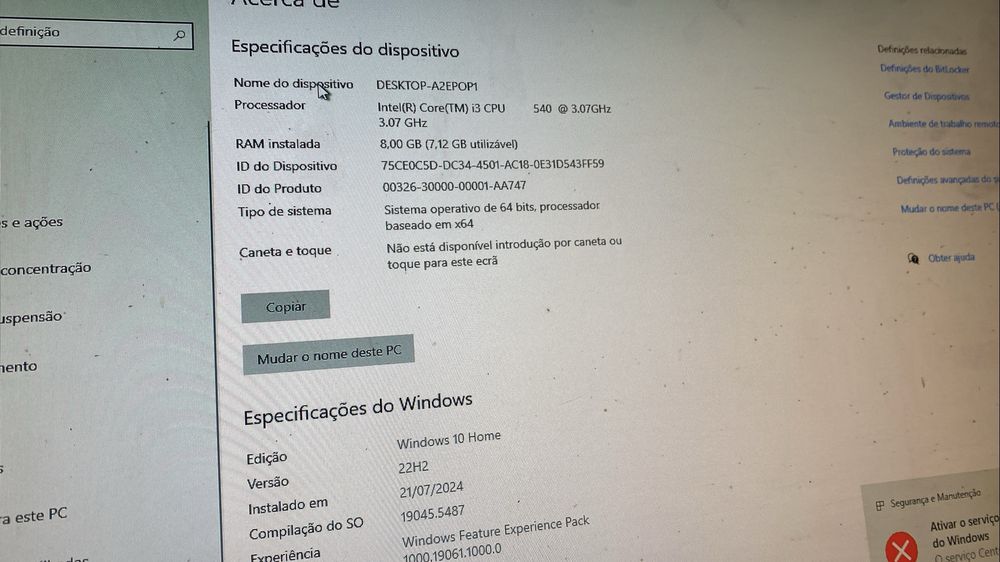 Segue para venda ou troca pc fixo i3