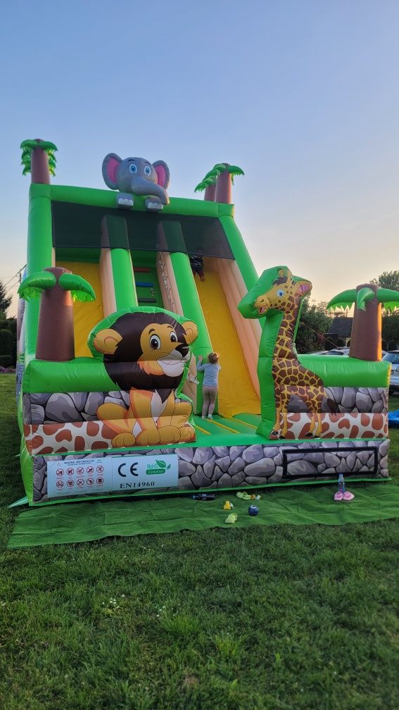 Dmuchaniec dmuchana zjeżdżalnia safari dmuchańce
