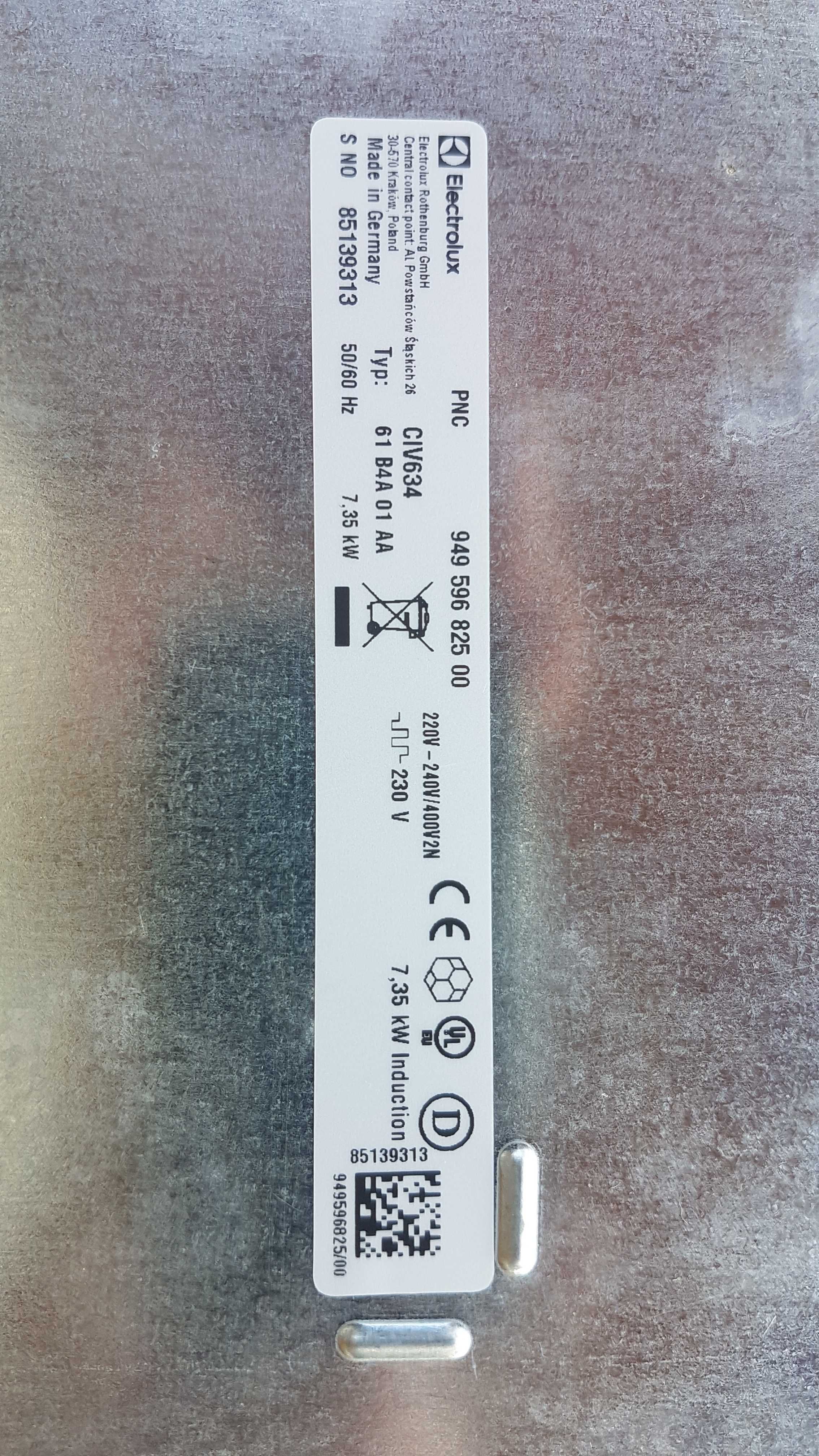 Płyta indukcyjna ELECTROLUX