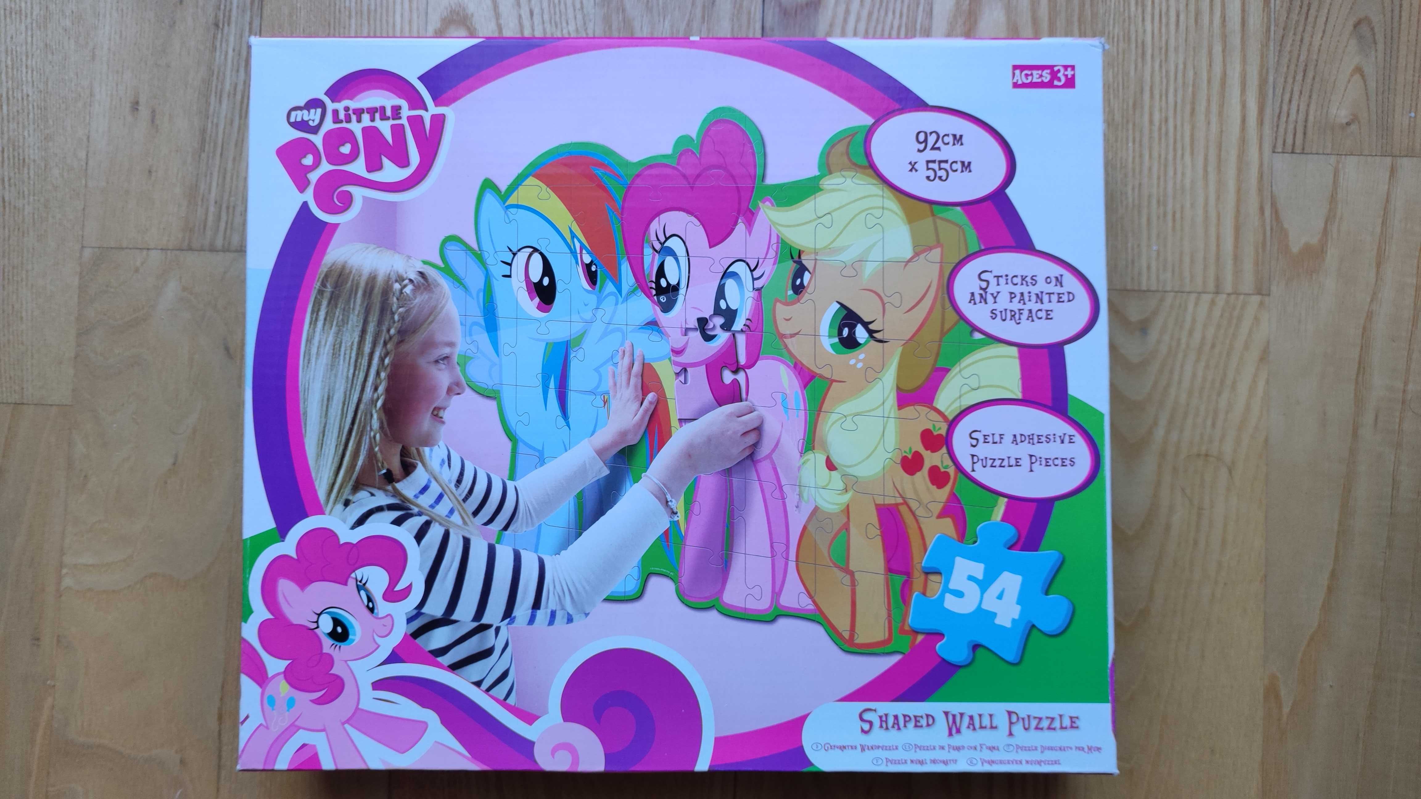 Puzzle Naklejka MY LITTLE PONY na ŚCIANĘ 92x55cm
