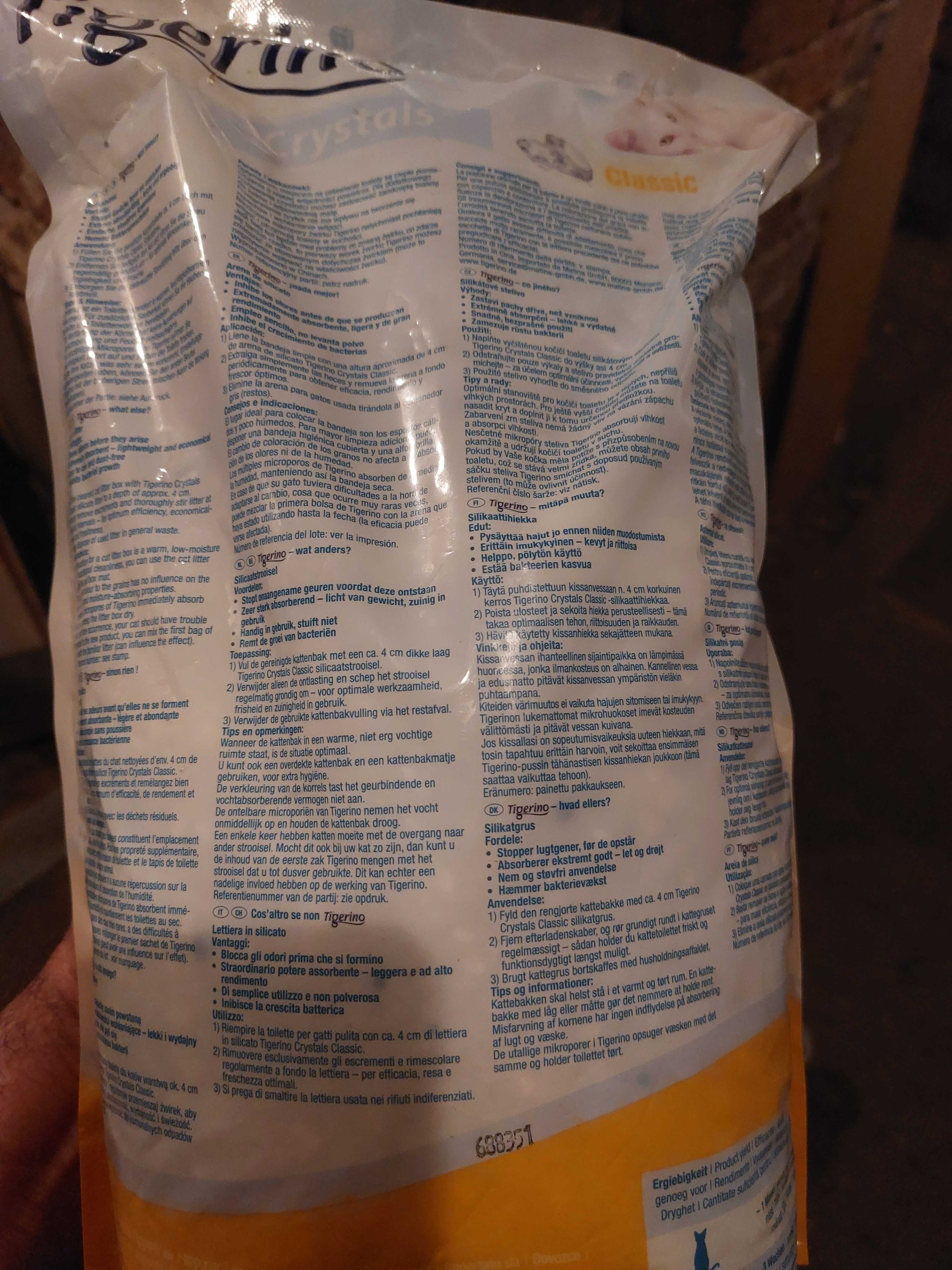 Żwirek silikonowy dla kota 5l
