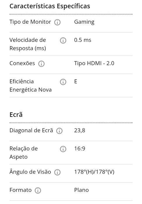 Monitor ACER KG241Y 60cm NOVO