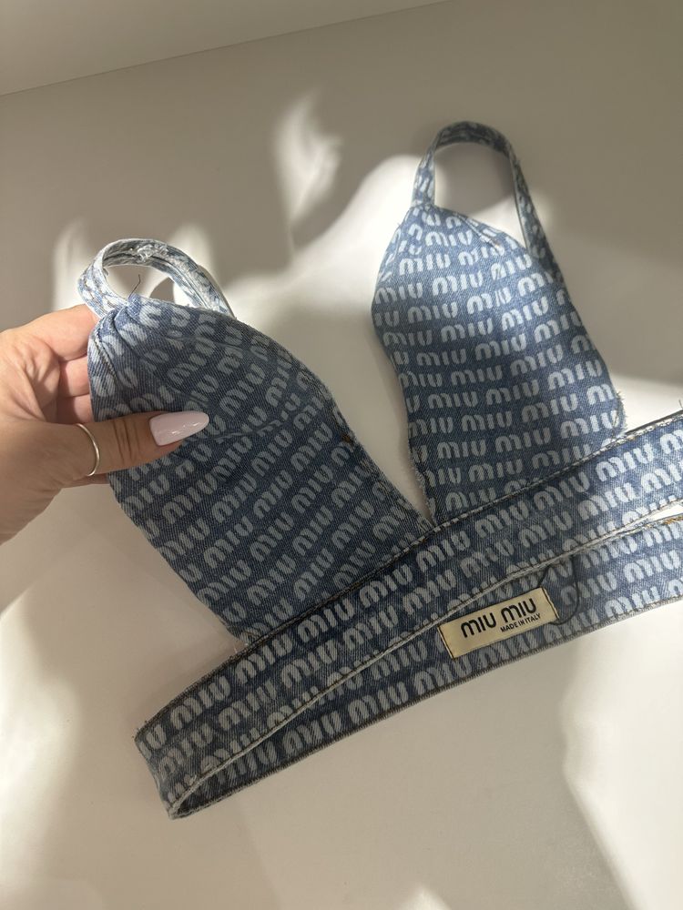 Top  jeansowy miu miu