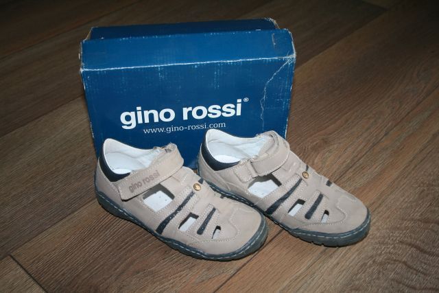 Sandały dziecięce chłopięce rozmiar 30 Gino Rossi beż/granat