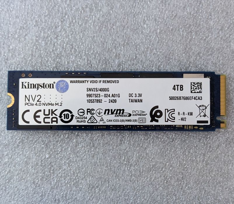 SSD m.2 m2 4tb nvme Kingston NV2 4TB