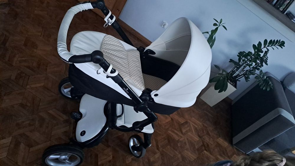 Prestiżowy Wózek 2w1 Mima Xiari white Gondola+spacerowka