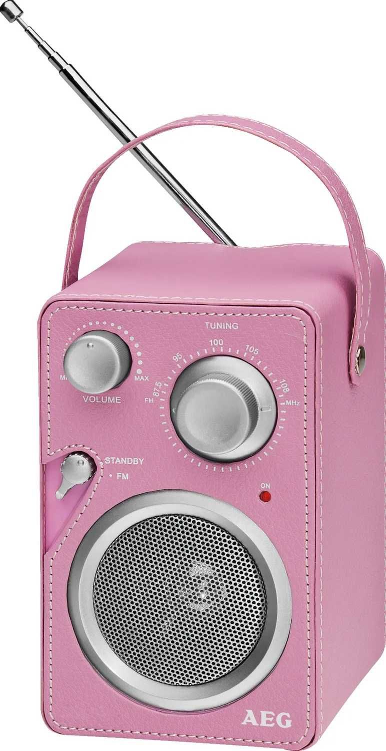 radio AEG dla dziewczynek, różowe