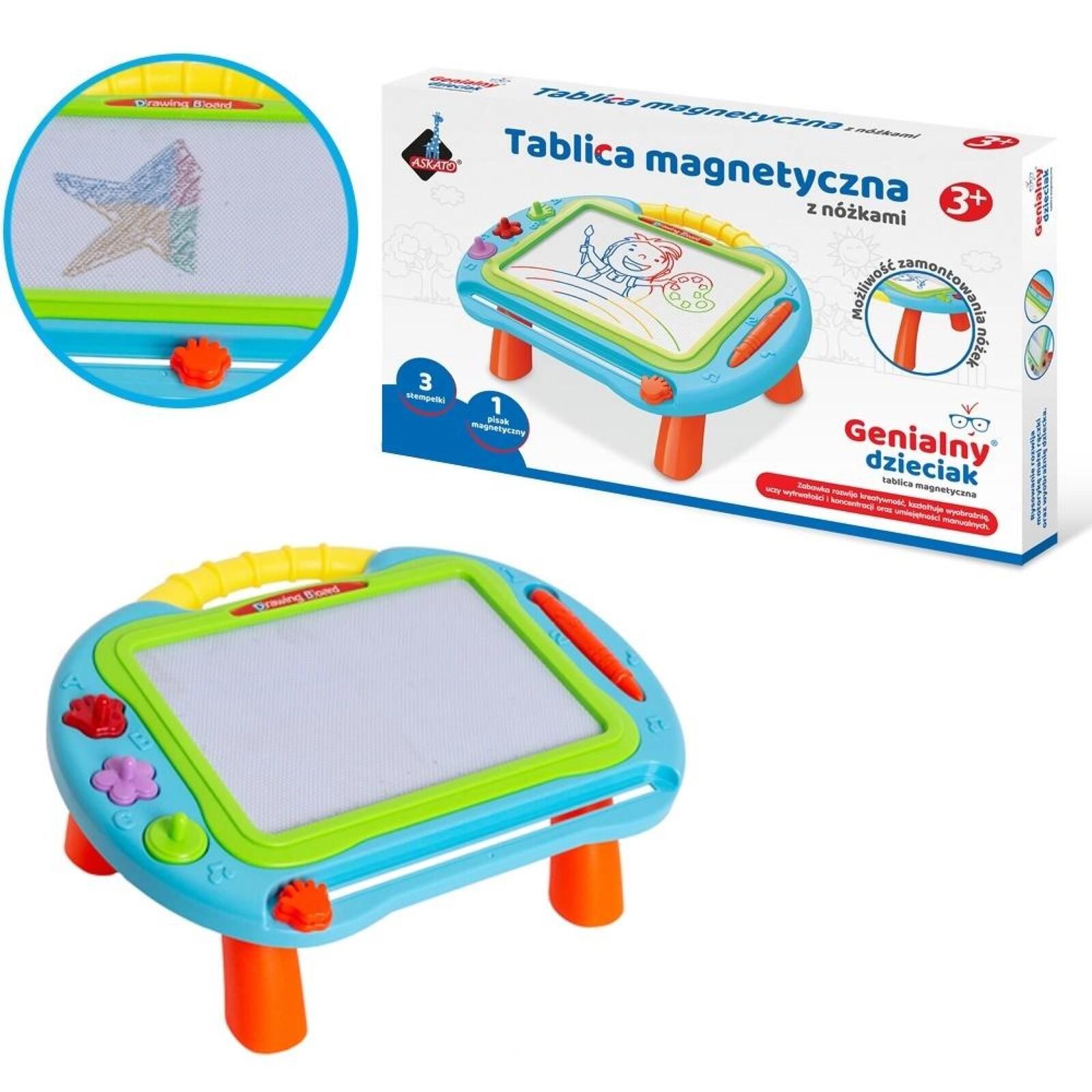 Tablica magnetyczna na nóżkach pudełko,550x550 mm