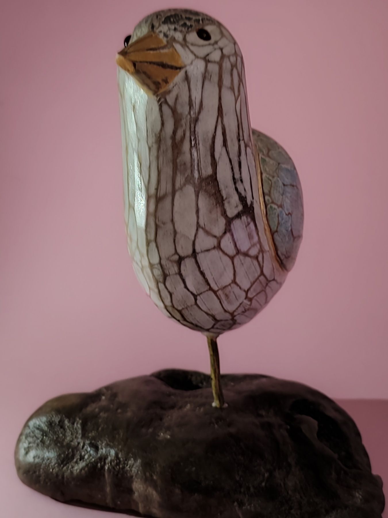Птица деревянная декор подарок антиквариат
