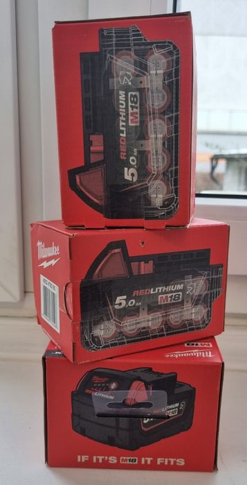 Nowe baterie Milwaukee m18 b5cr