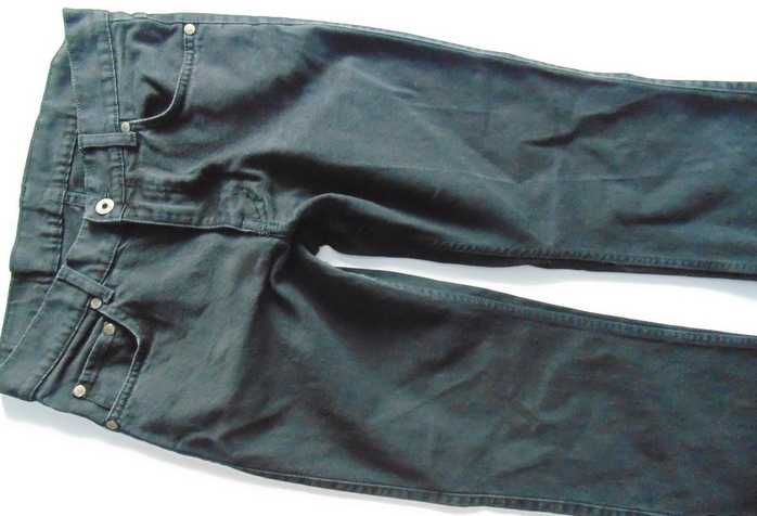 MUSTANG czarne spodnie jeansowe 30/32, pas 78 cm