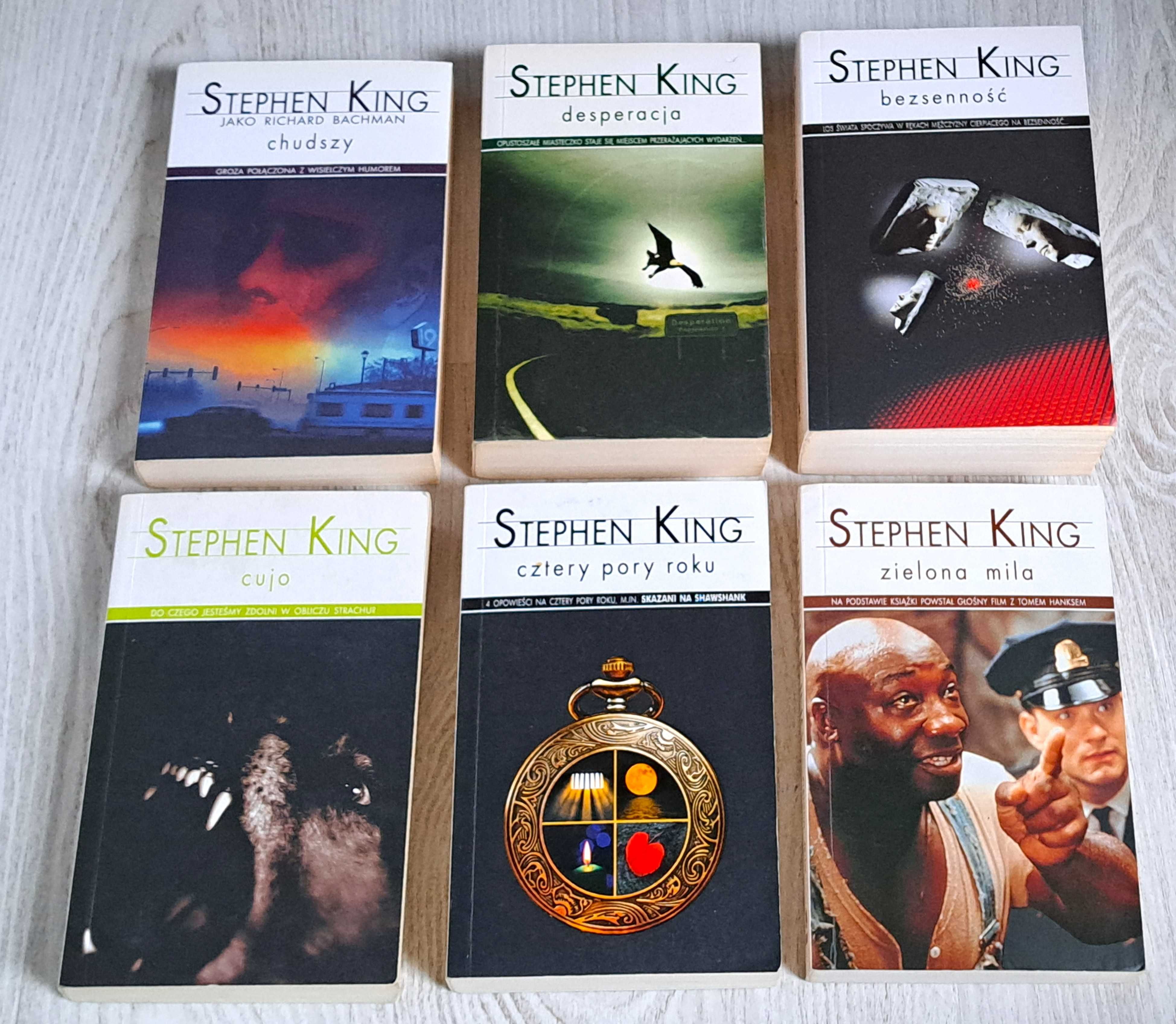 6x King Cztery pory roku Skazani na Shawshank Zielona Mila Bezsenność