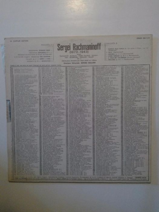 2 Lps de Sergei Rachmaninoff