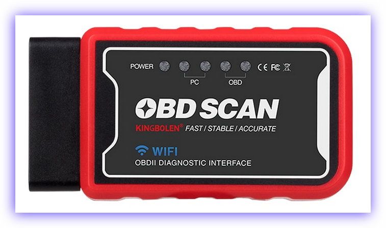 ELM327 OBD2 V 1.5 автосканер WiFi, чип PIC18F25K80, Kingbolen
