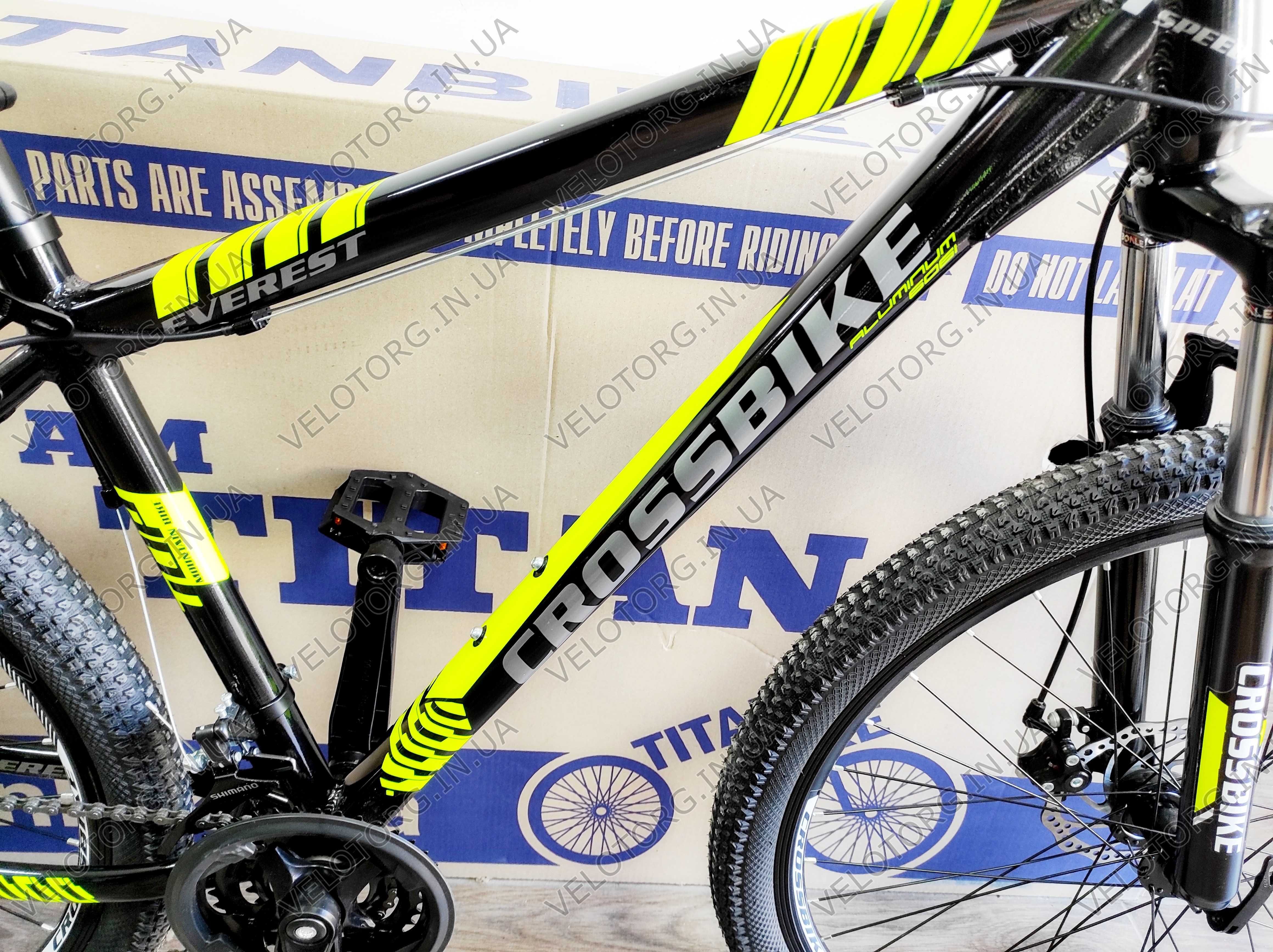 АКЦІЯ Велосипед Новий Алюмінієвий Crosbike Everest 27-29" Рама-17-19