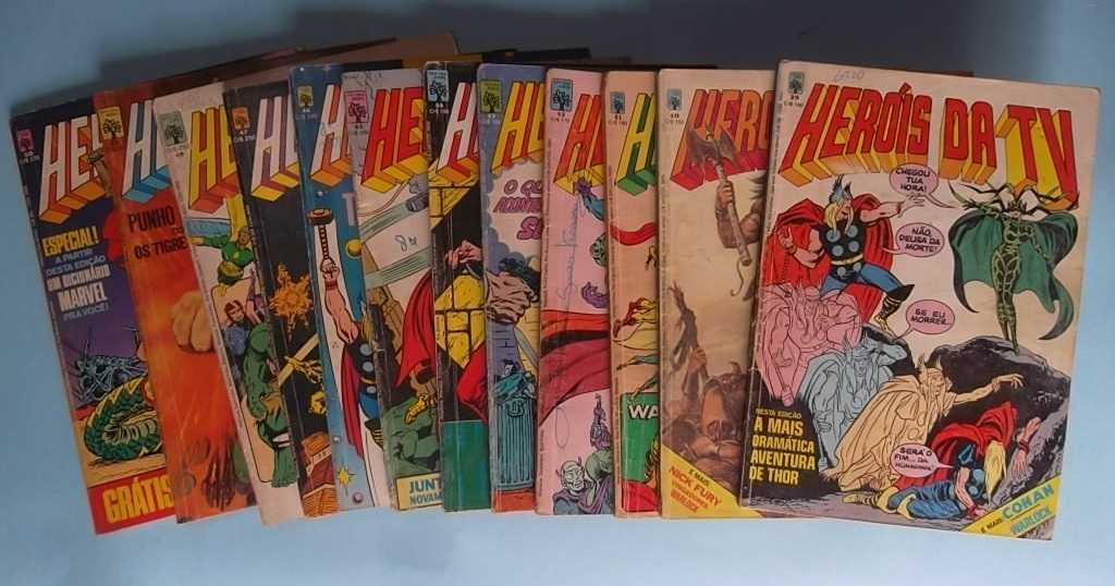 HERÓIS DA TV Nº 39 a 49 Editora Abril antigos