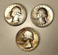 3x Quarter Dollar - 5x Five Cents - 2x One Dime - USA 1960r.-1980r.