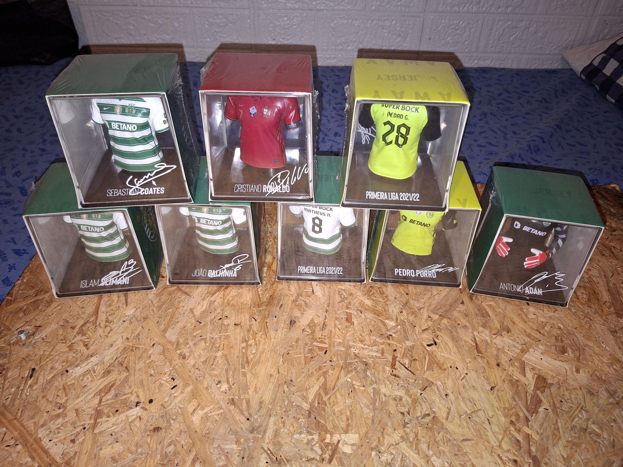 7 Jerseys miniaturas sporting+CR7
