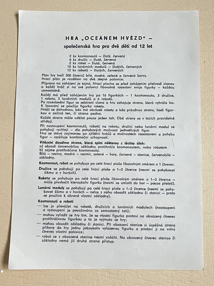 Gra z czasów PRL Oceánem Hvězd