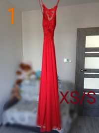 Sukienka czerwona długa 36