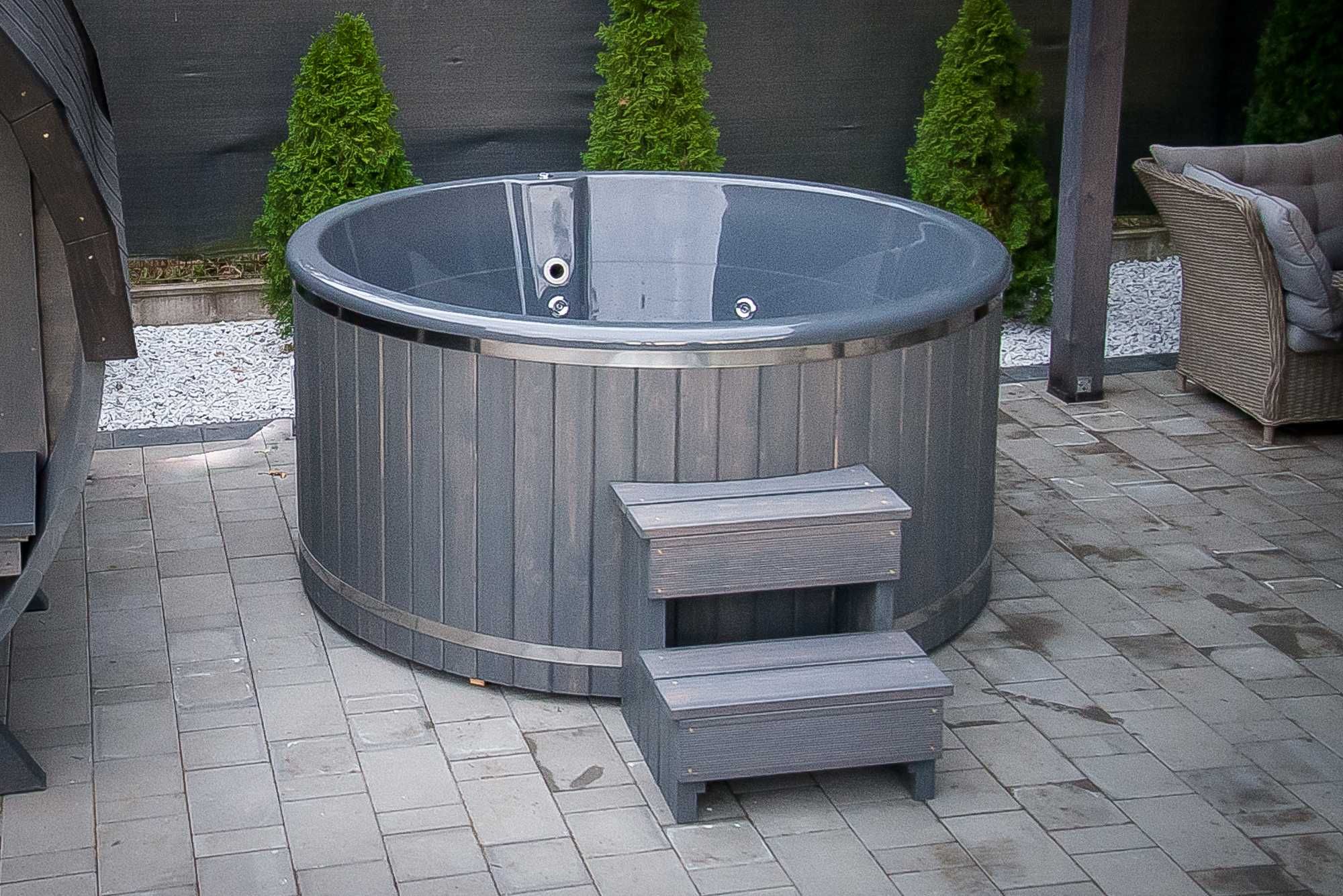 Balia ogrodowa ELEKTRYCZNA Jacuzzi Hot Tuba Gorąca Beczka hydromasaż
