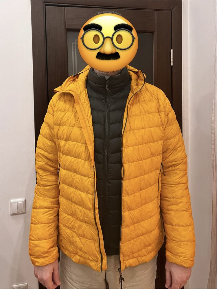 Пухова куртка Trek pro, розмір XXL, жовта