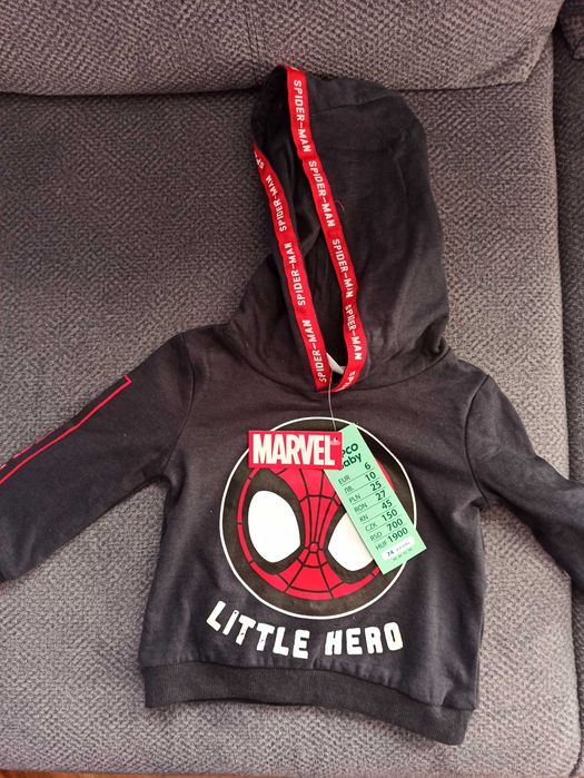 Nowa bluza z kapturem spiderman 74 wiosna lato