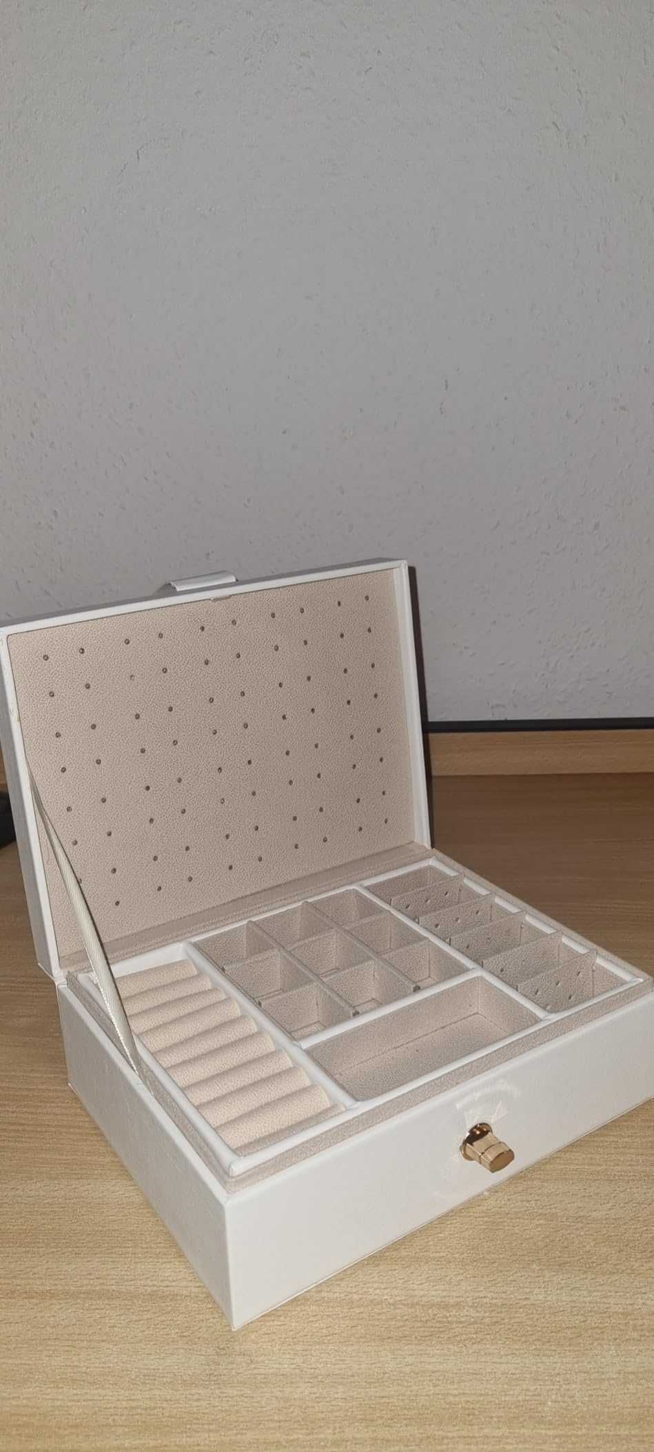Duża pojemna szkatułka organizer pudełko na biżuterię  PREZENT