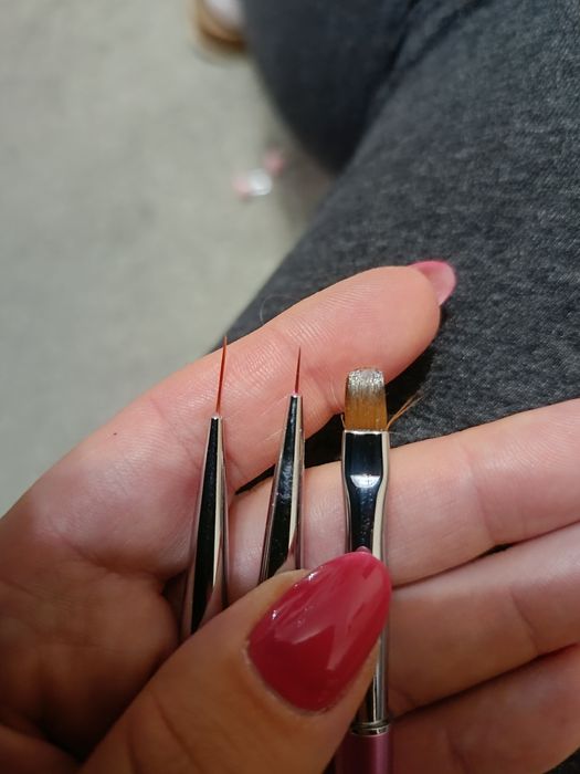 Zestaw żeli+ pędzelki