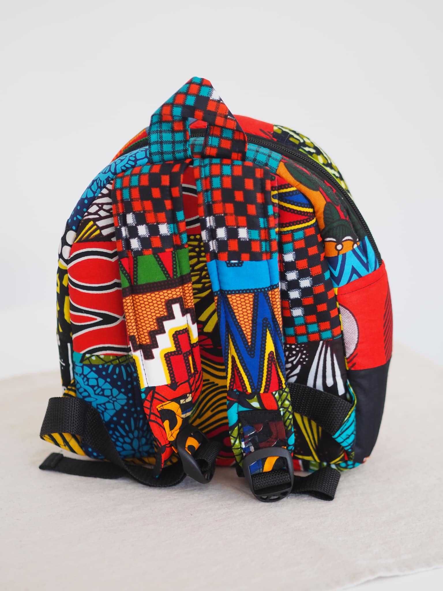 Mochilas Pequenas Capulana Moçambicana feitas à Mão