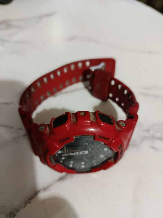 Zegarek Casio G SHOCK GA-100B Czerwony