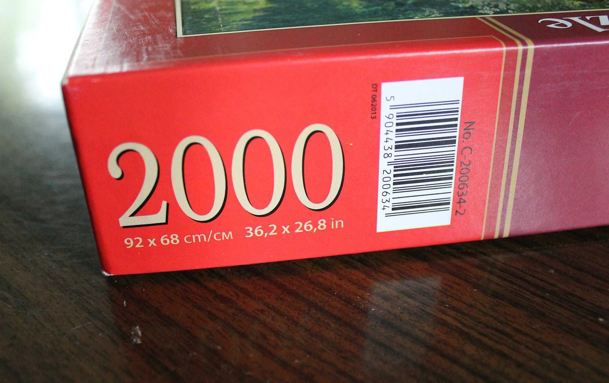 Castorland puzzle 2000 domek w lesie Toadstool Cottage 100% komplet