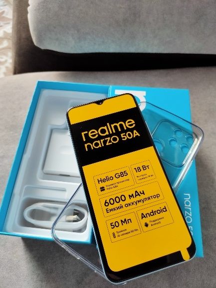 Realme Narzo 50A 4/128gb NFC Helio G85 6000mah green