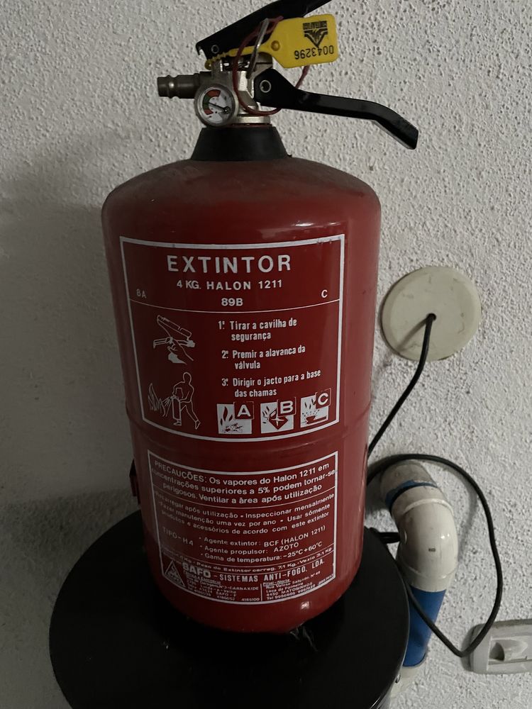 Extintor halon 4 kg