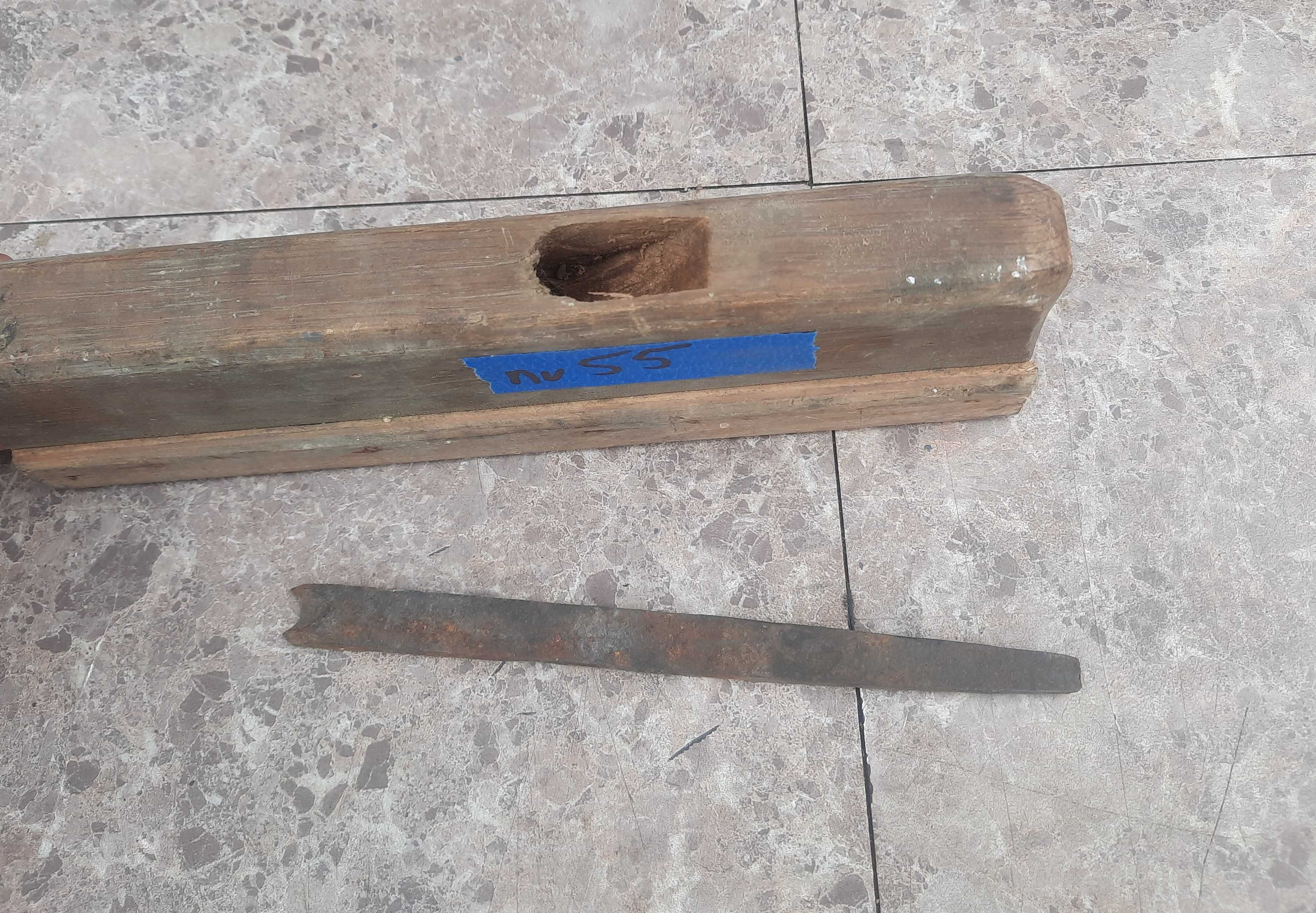 55 Stare narzędzie strug ręczny drewniany