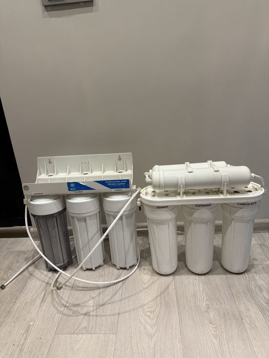 Фильтры для воды (2) б/у система очистки воды