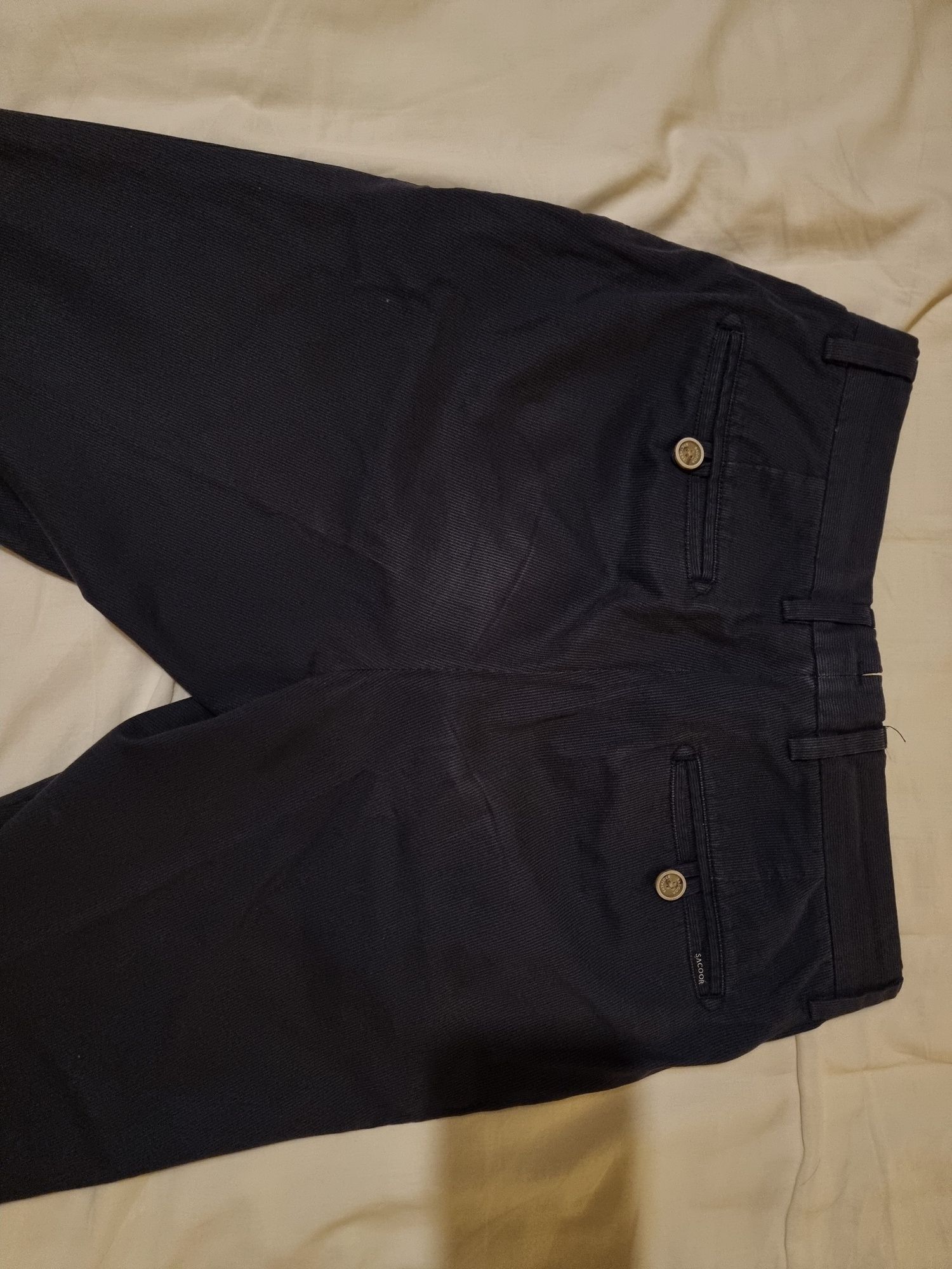 Sacoor - Azul Riscas - Calças Chino
