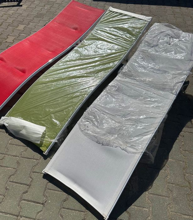 Leżak ogrodowy -zielony