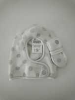 Conjunto de gorro e luvas novo da Obaïbi tamanho 3 meses