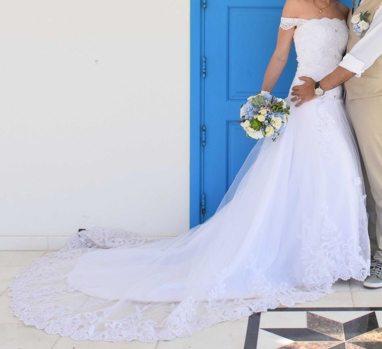 Suknia ślubna księżniczka (XS) - stan idealny