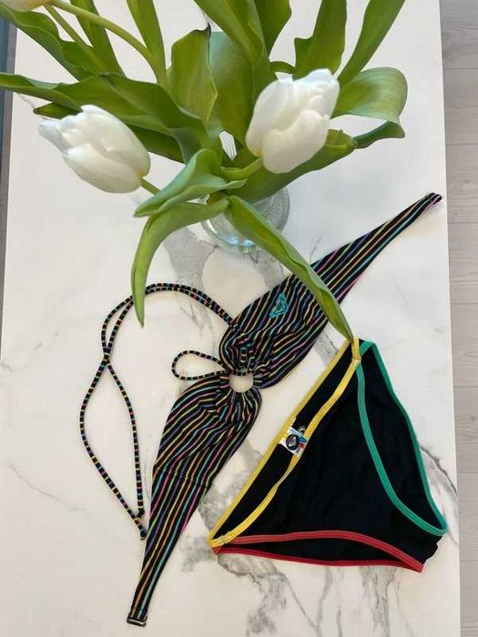 Strój kąpielowy Roxy, bikini kolorowe, strój dwuczęściowy