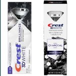 Crest 3D White Brilliance Charcoal с активированным углем отбеливающая