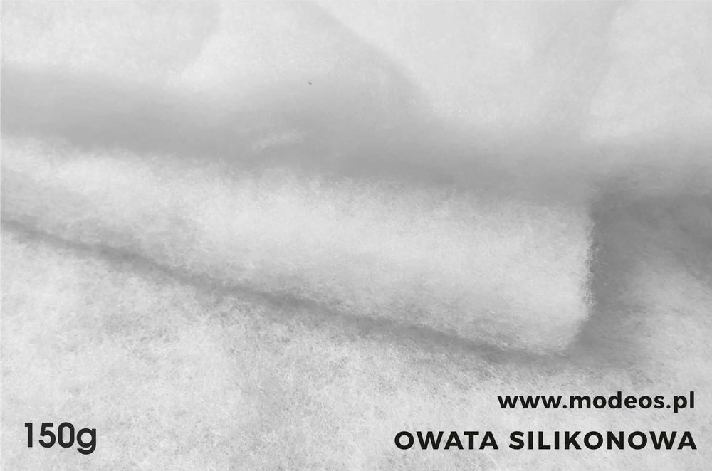 Wypełnienie do kocyków Włóknina wysoko puszysta Owata silikonowa 150g
