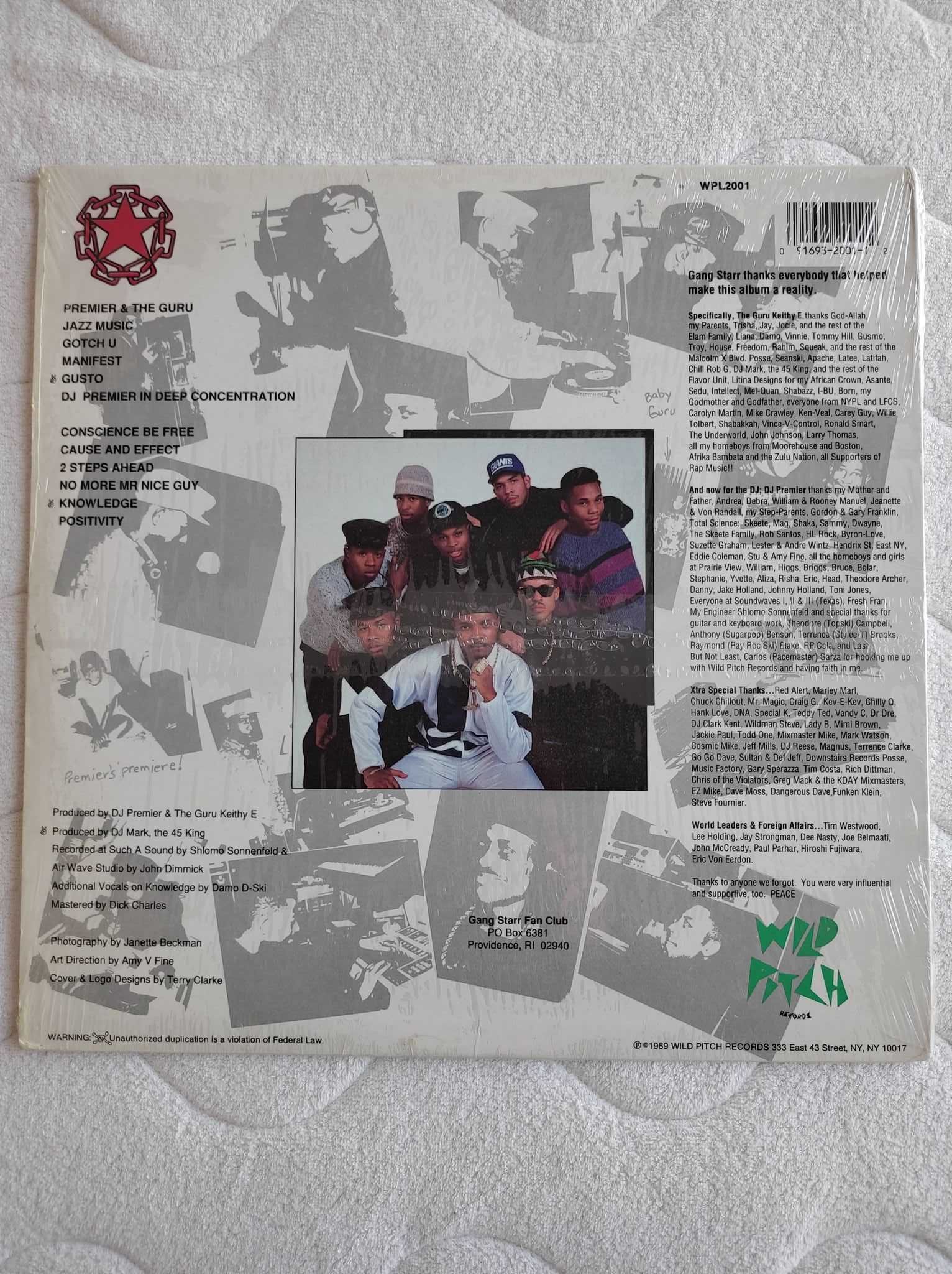 Gang Starr - No More Mr Nice Guy - LP - 1st Press US 1989 - UNIKAT