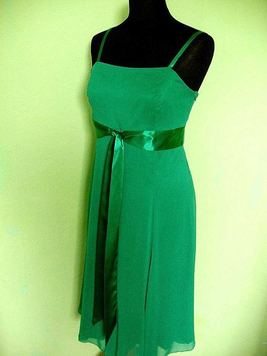 Sukienka - Midi - szyfon- 42 XL biust 96 cm