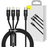 Kabel 3w1 Baseus Rapid Series USB-C do micro USB Lightning USB-C PD