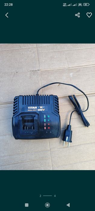 Ładowarka Titan 18/36v, pasuje do nowej generacji Macallister