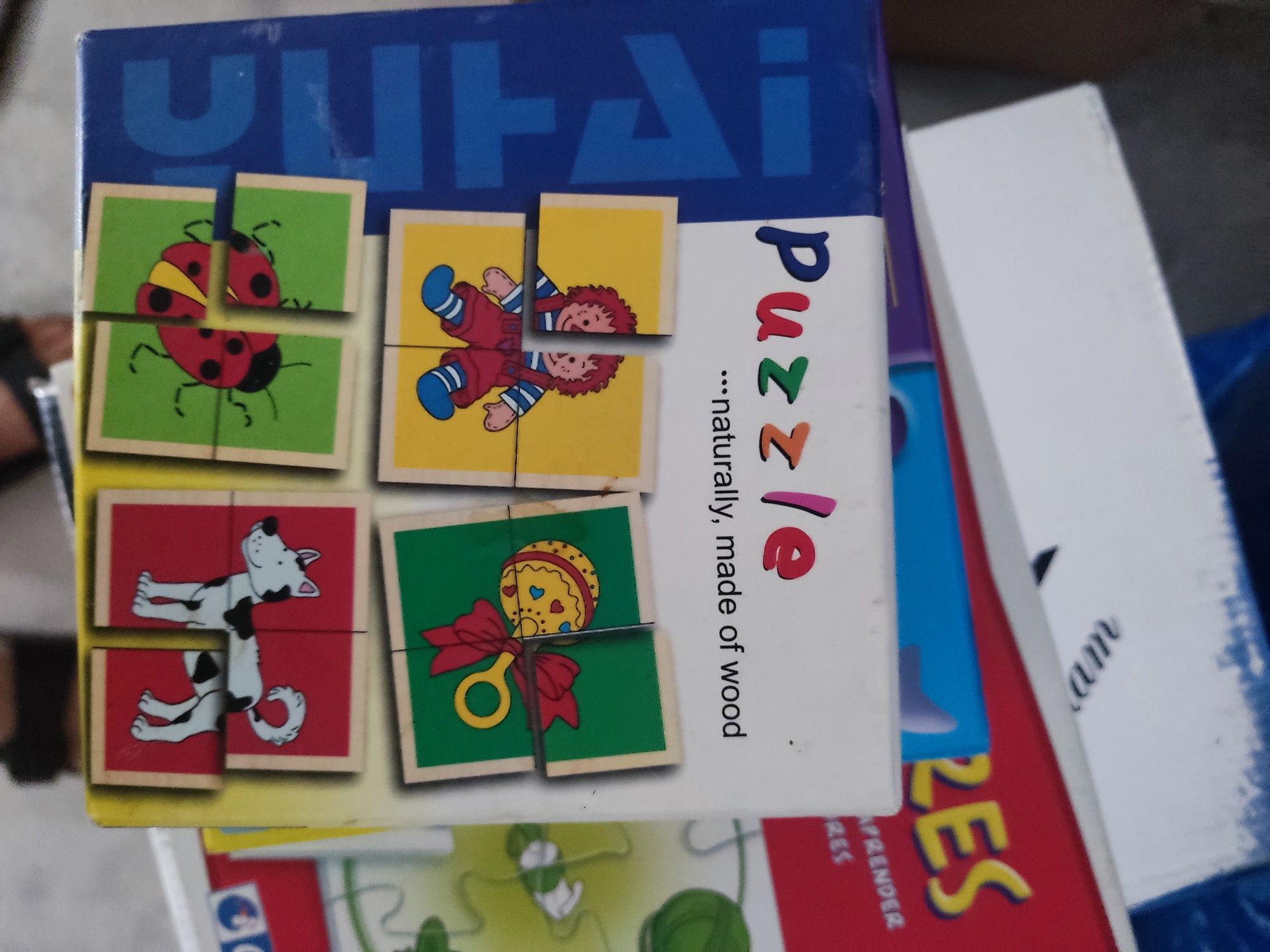 Conjunto de 6 puzzles infantis