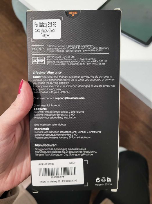 Película de vidro para Samsung Galaxy S21 FE